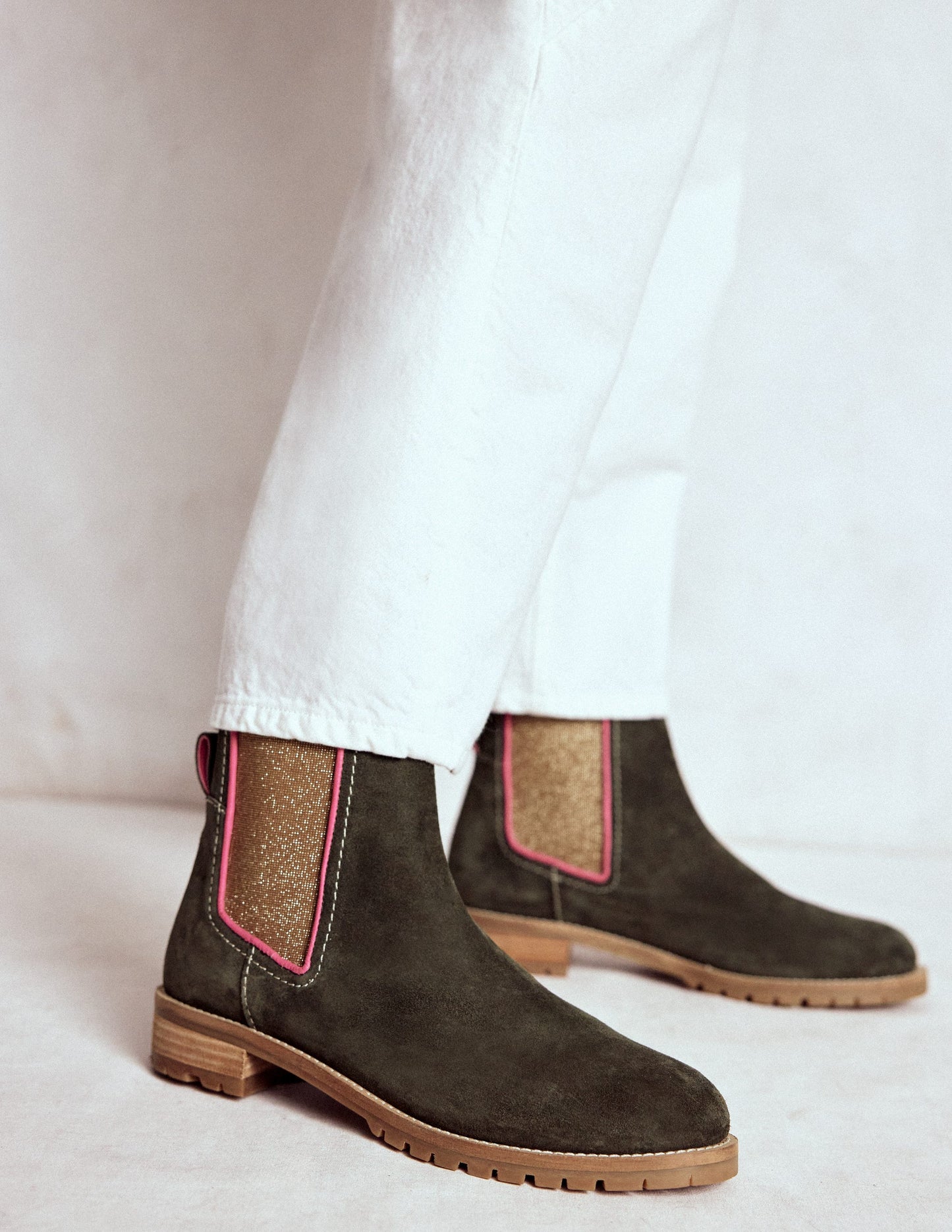 Freya Chelsea Boots-Dark Moss