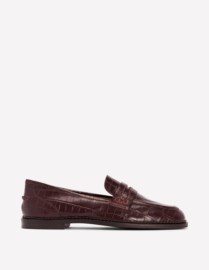 Nya Penny Loafers-Oxblood