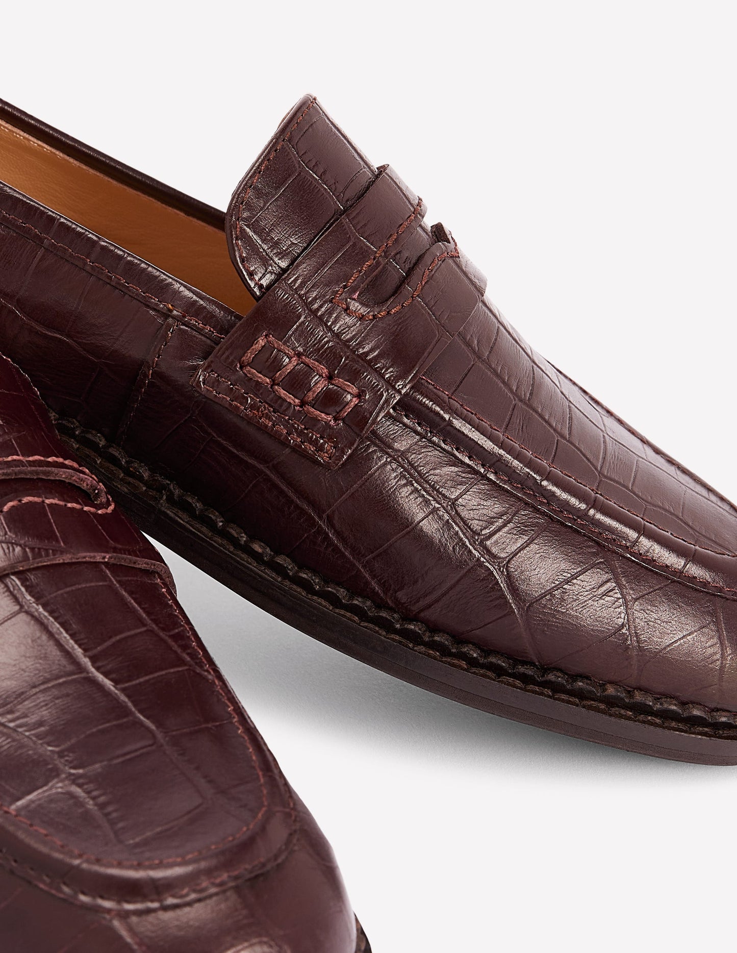 Nya Penny Loafers-Oxblood