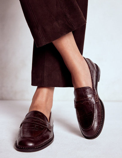 Nya Penny Loafers-Oxblood Boden AU - Main Image