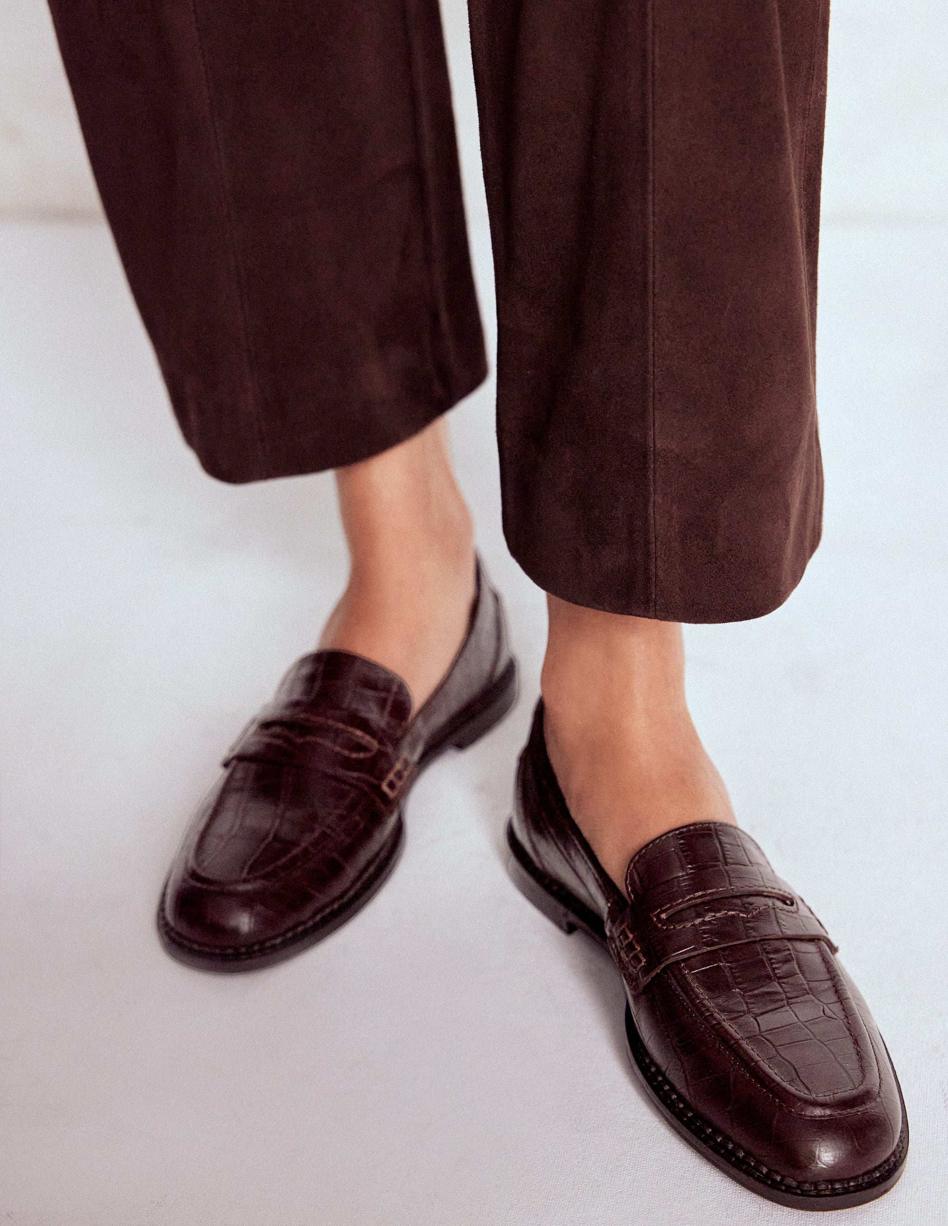 Nya Penny Loafers-Oxblood Boden AU