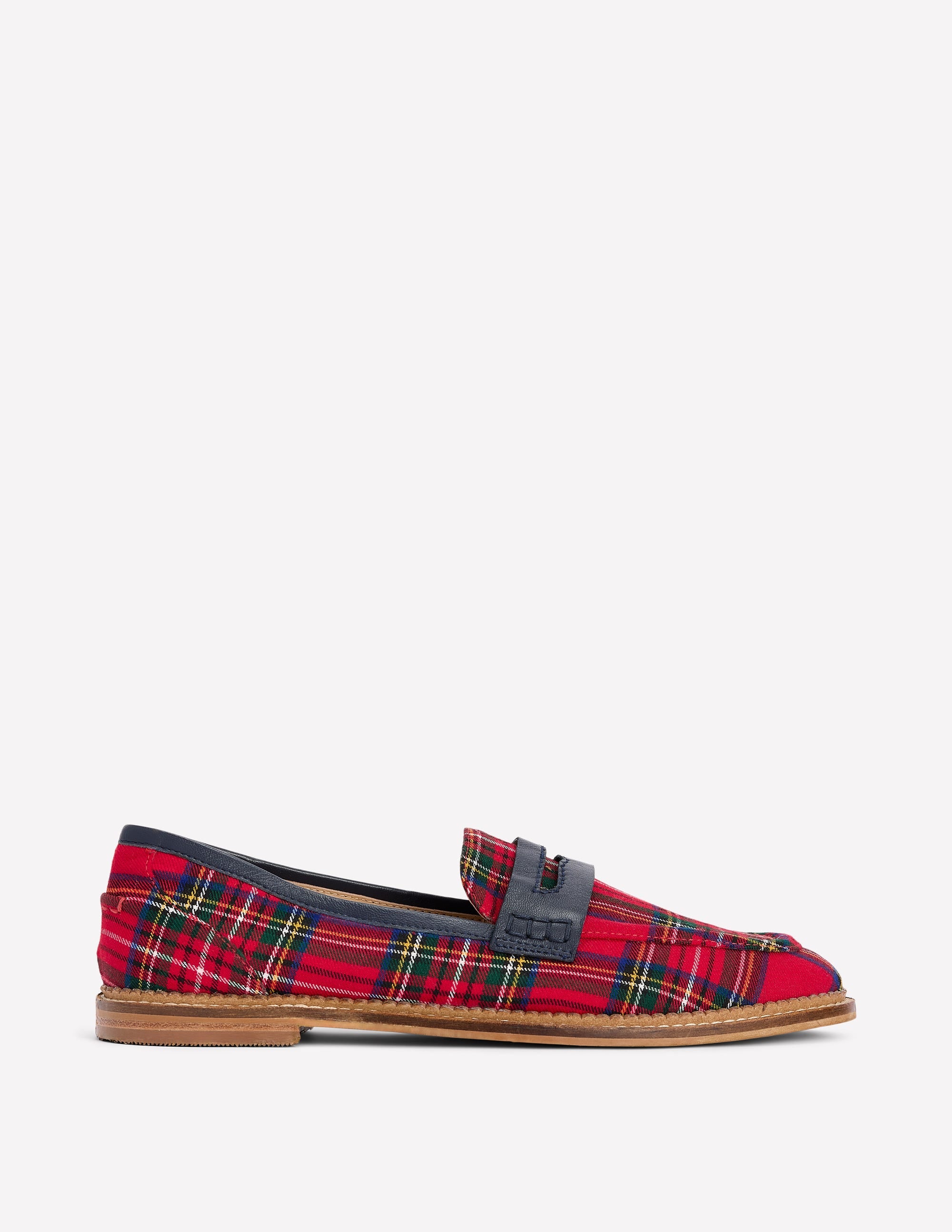 Nya Penny Loafers-Tartan - Image 1