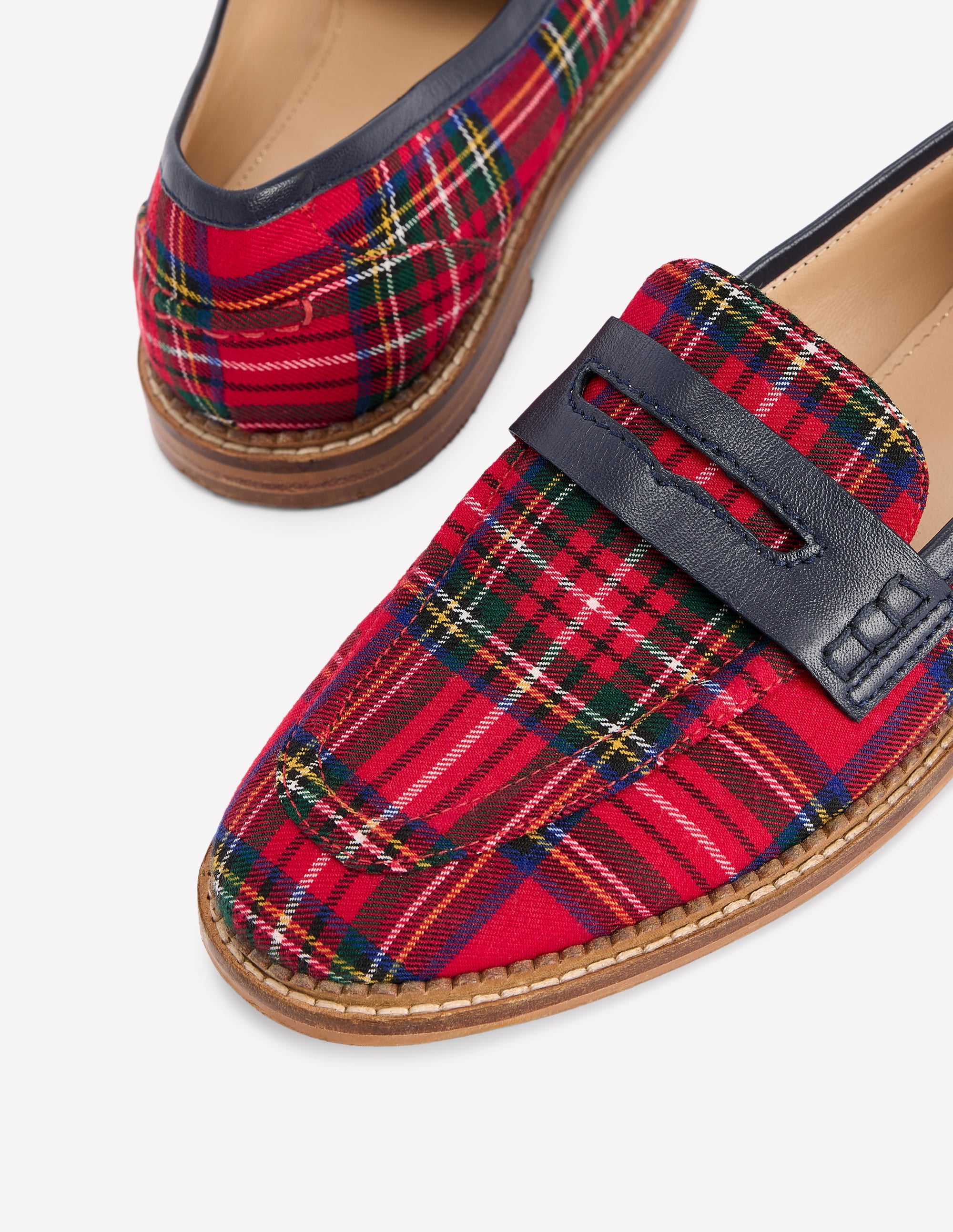Nya Penny Loafers-Tartan - Image 4