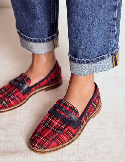 Nya Penny Loafers-Tartan-2