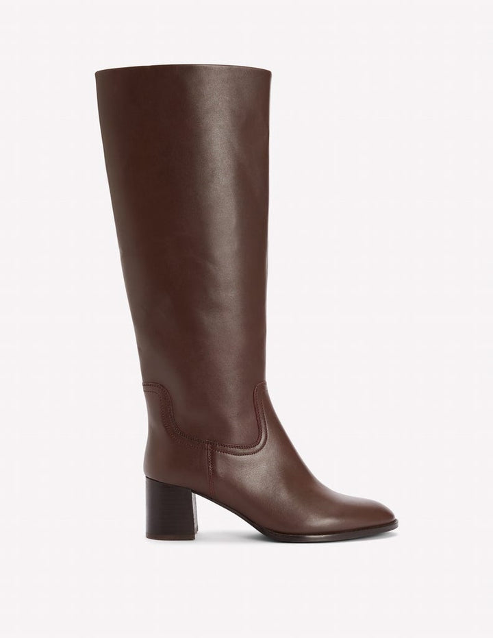 Skye Smart Knee Boots-Chocolate