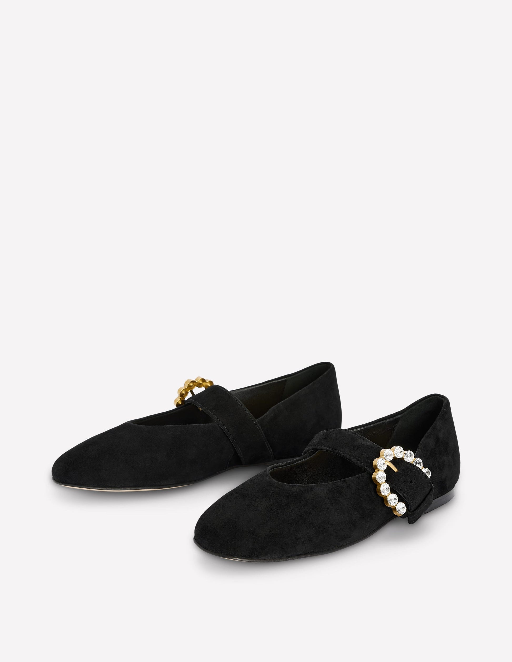 Kylie Flat Buckle Mary Janes-Black-4