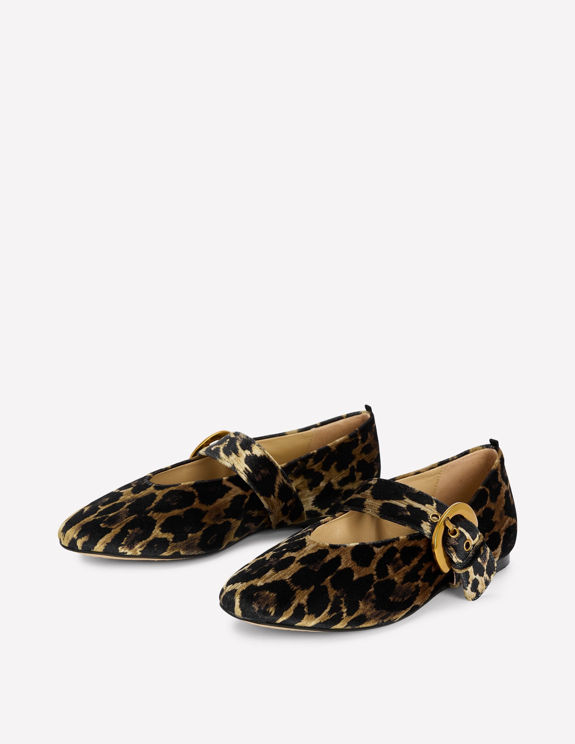 Kylie Flat Buckle Mary Janes-Leopard-5