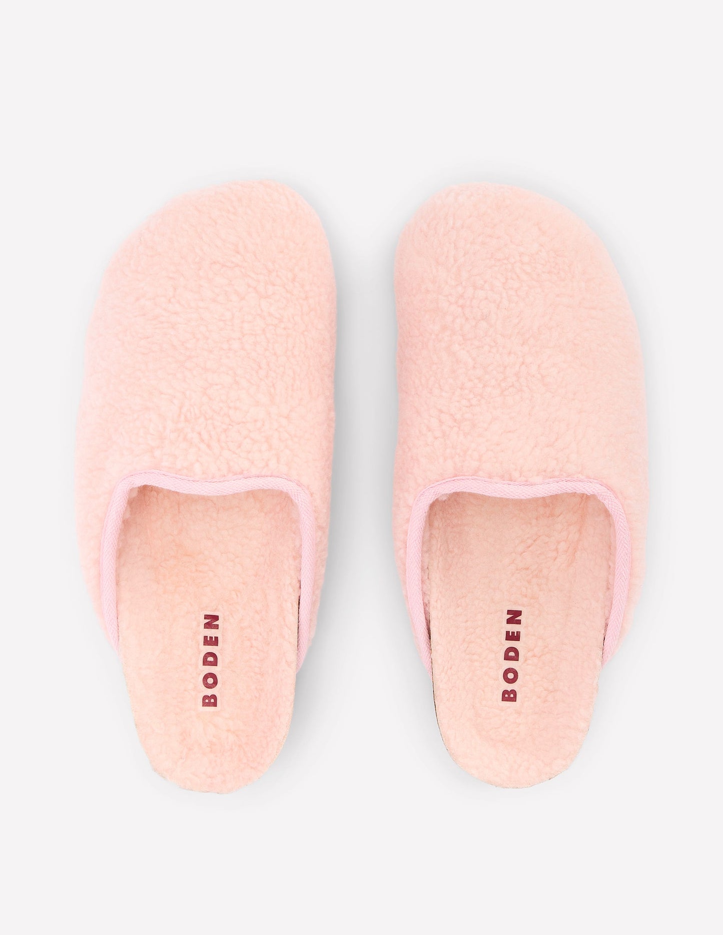 Contrast Sole Mule Slippers-Pink