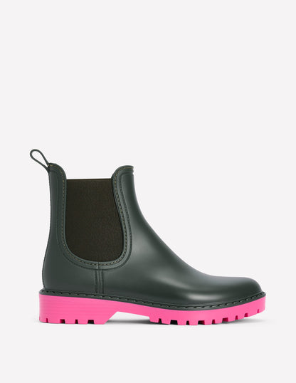 Chelsea Wellie Boots-Woodland Green-1