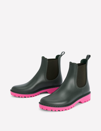 Chelsea Wellie Boots-Woodland Green-4