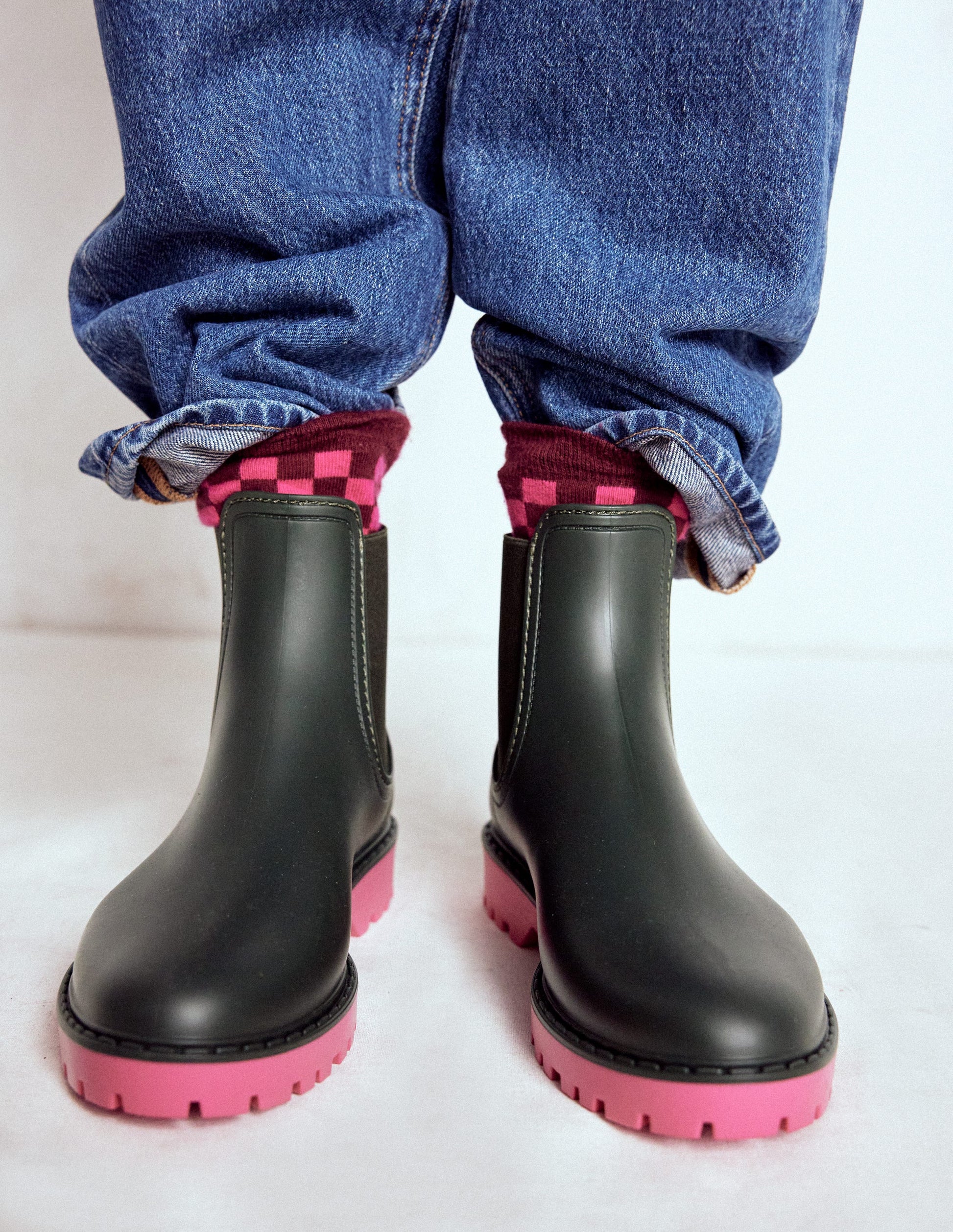 Chelsea Wellie Boots-Woodland Green-3