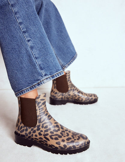Chelsea Wellie Boots-Leopard-2