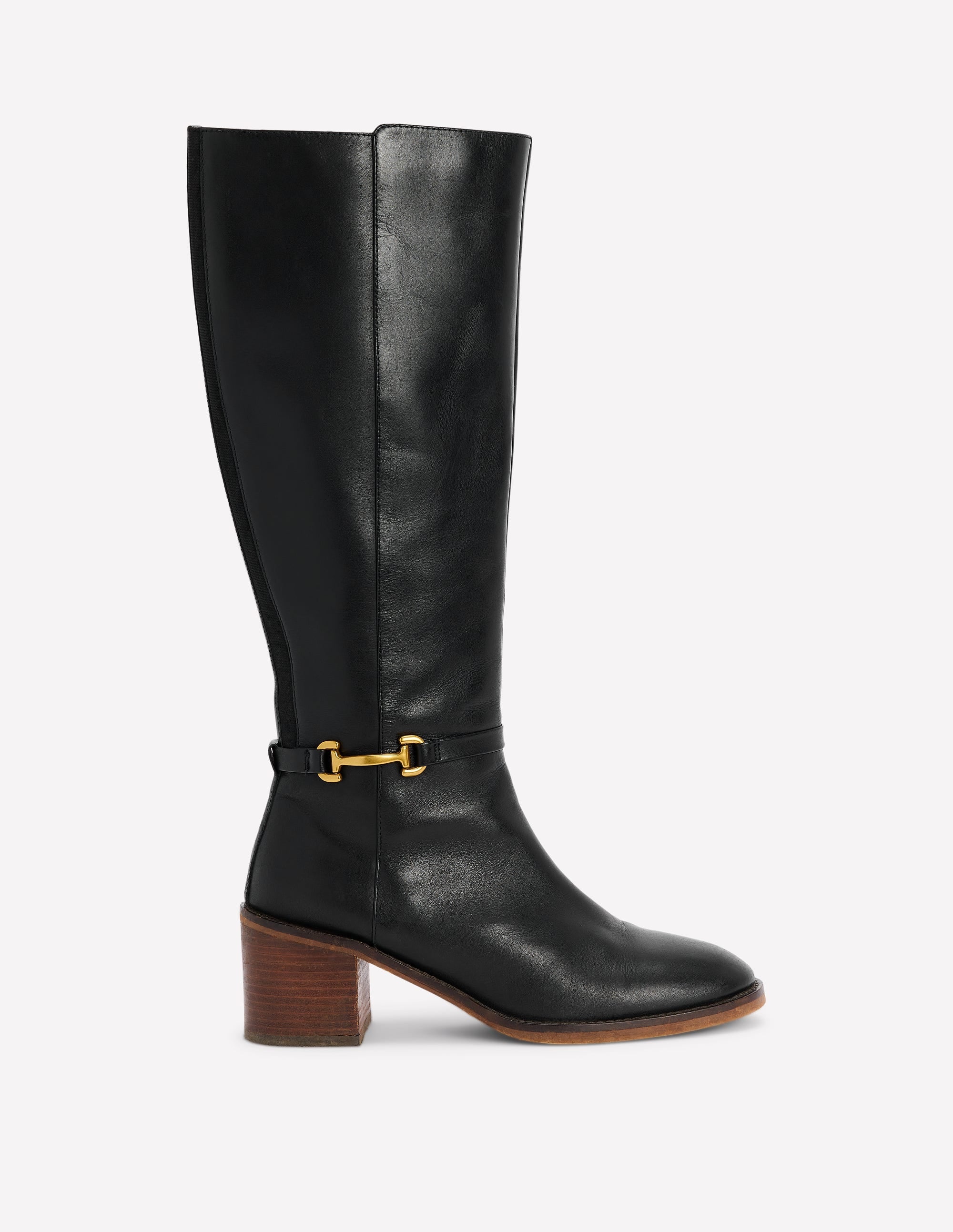 Iris Snaffle Heel Boot-Black - Image 1