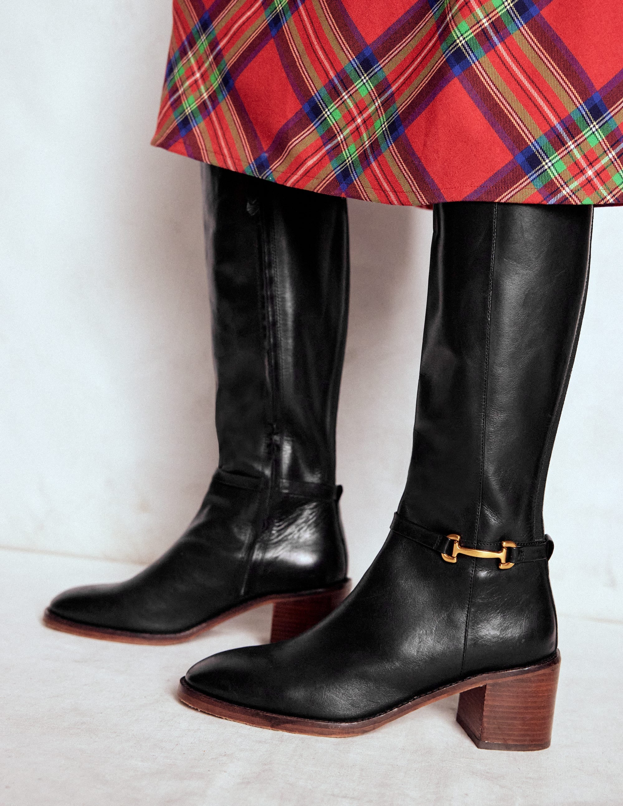 Iris Snaffle Heel Boot-Black - Image 2