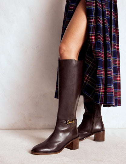 Iris Snaffle Heel Boot-Chocolate-2