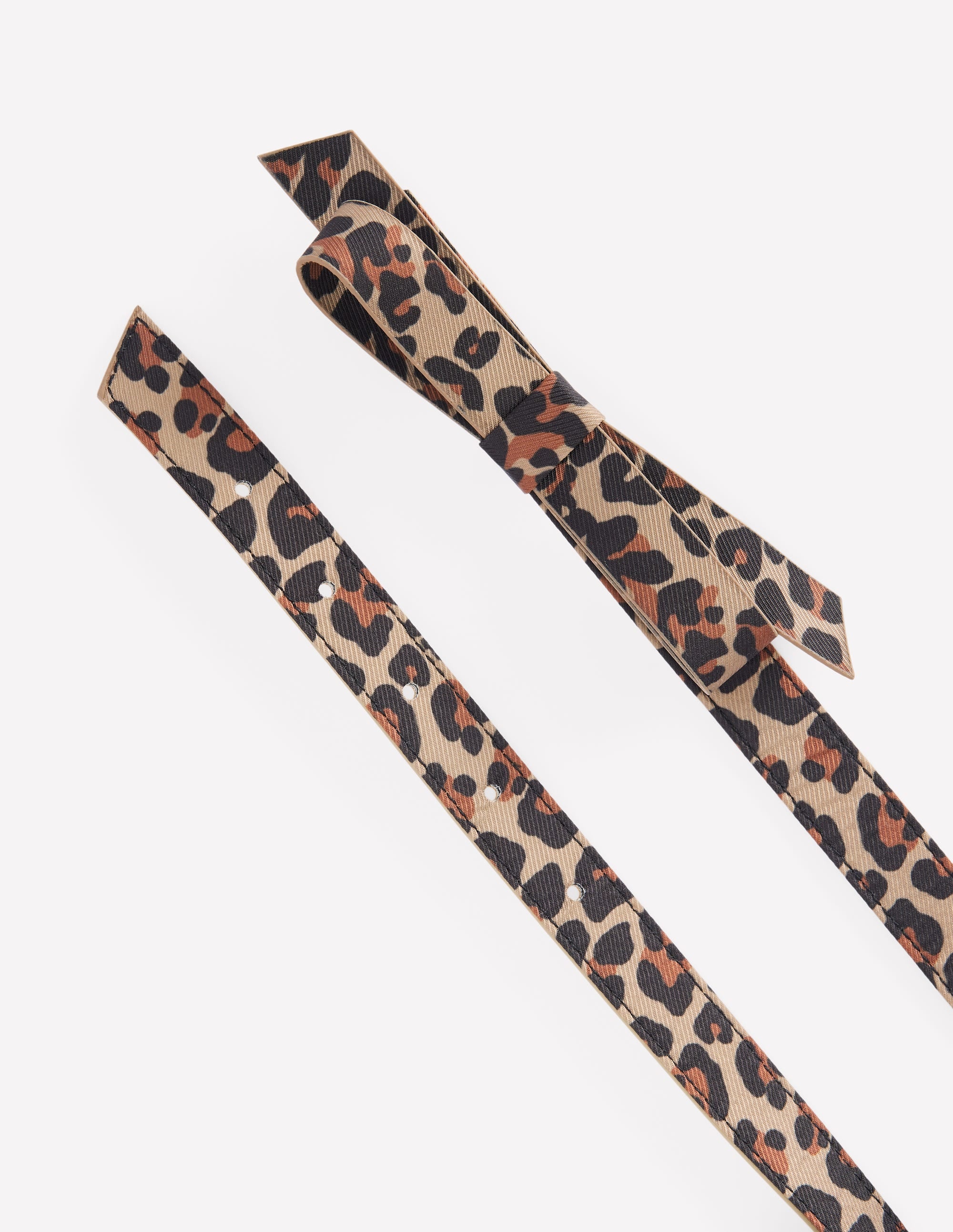 Skinny Bow Belt-Leopard - Image 3