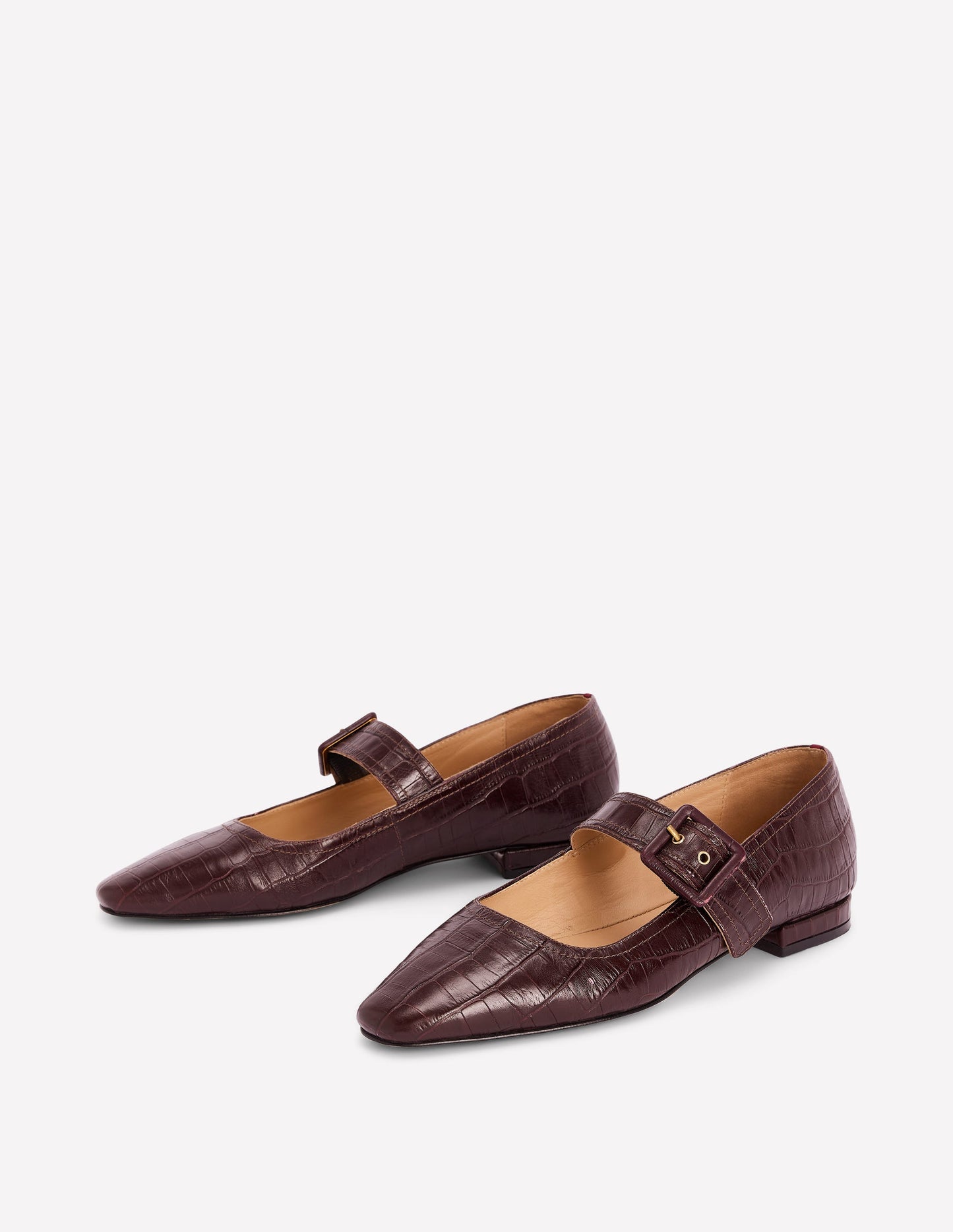 Vic Chisel Toe Mary Janes-Oxblood