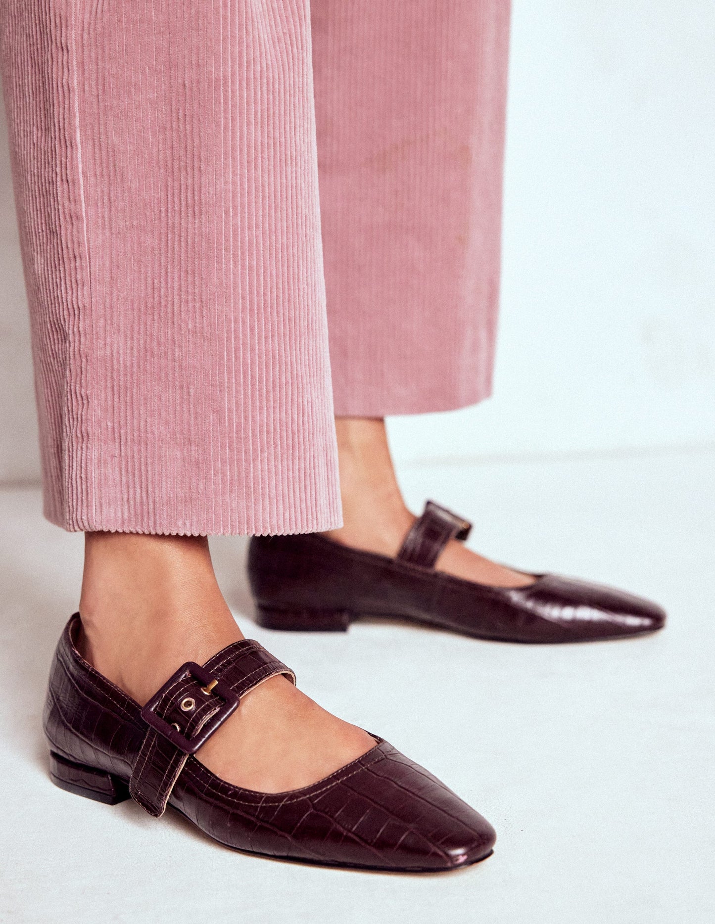 Vic Chisel Toe Mary Janes-Oxblood