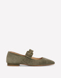 Vic Chisel Toe Mary Janes-Deep Olive
