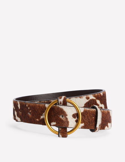 Heritage Classic Belt-Brown/Ivory-1