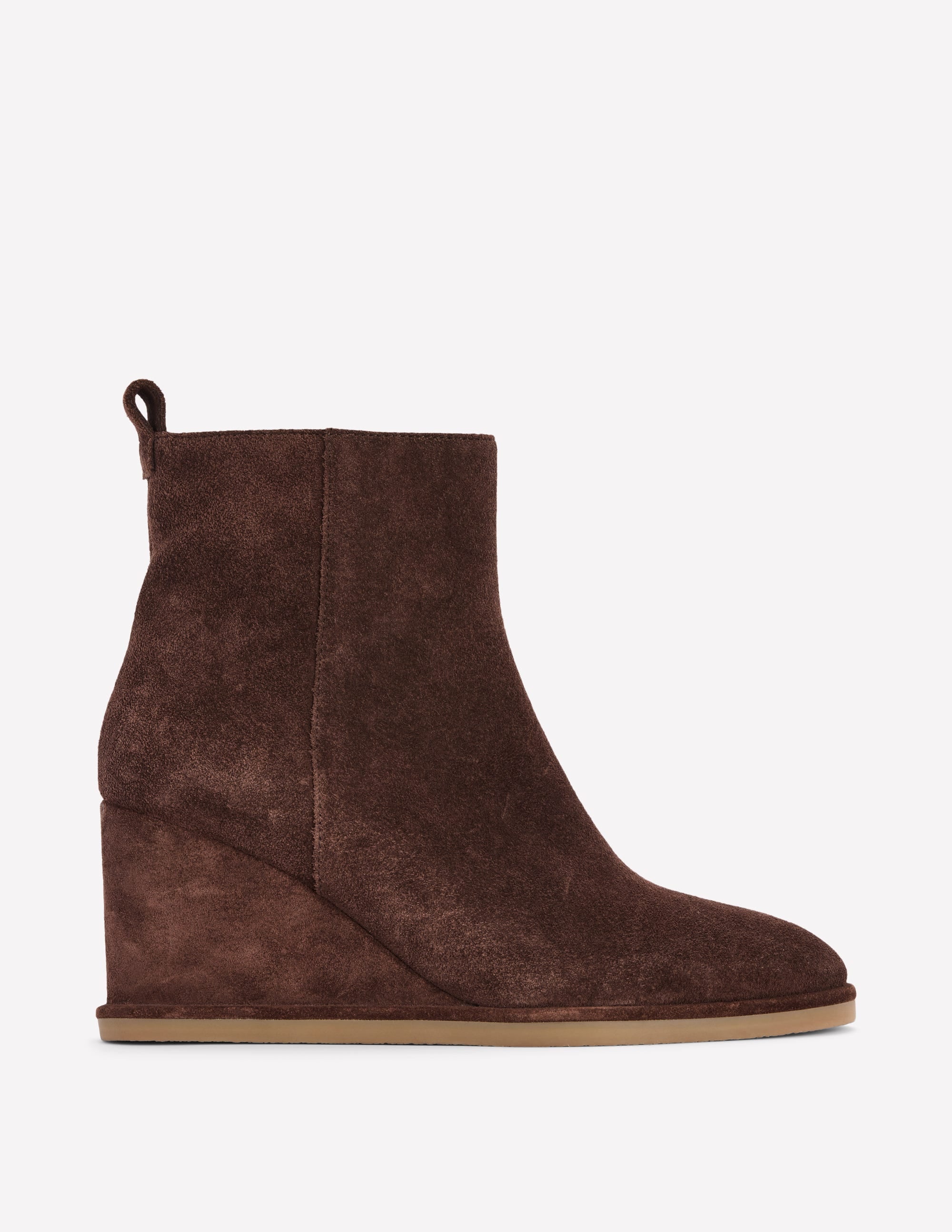 Smart Wedge Boots-Bitter Chocolate - Image 1