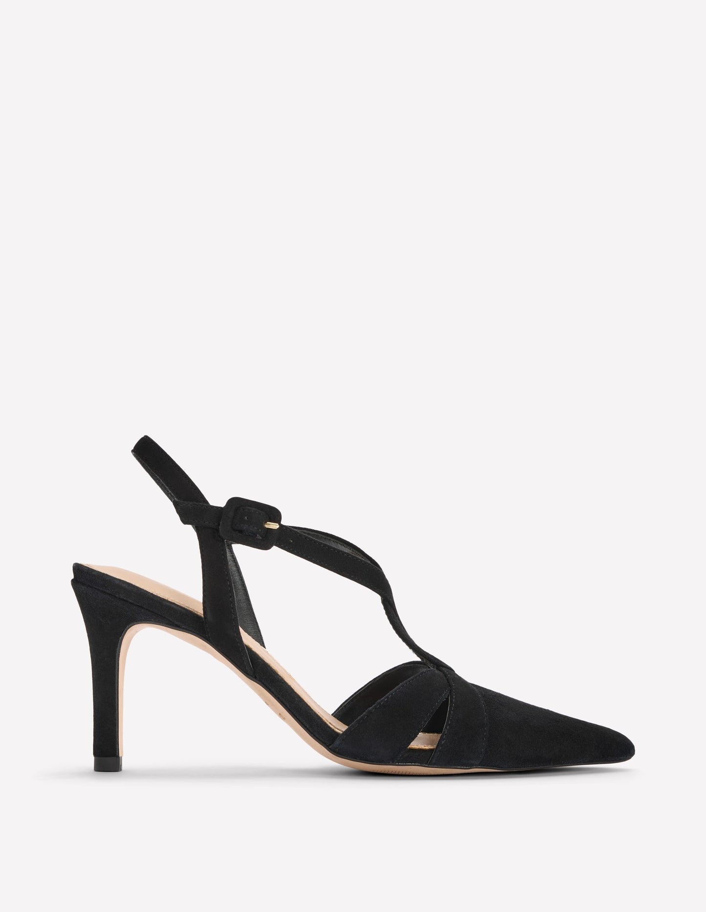 Point Interlocked Heels-Black