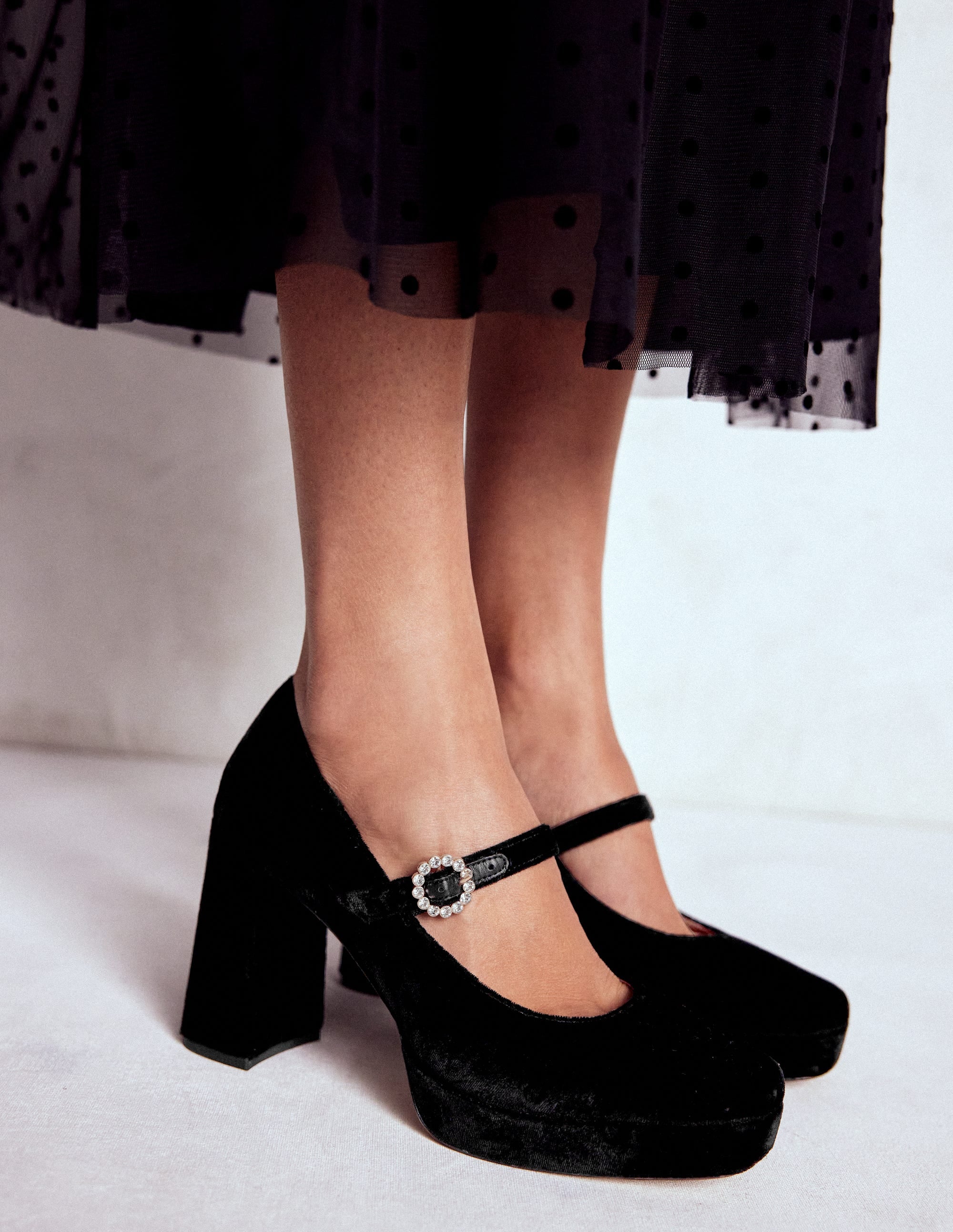 Platform Mary Janes-Black - Image 3
