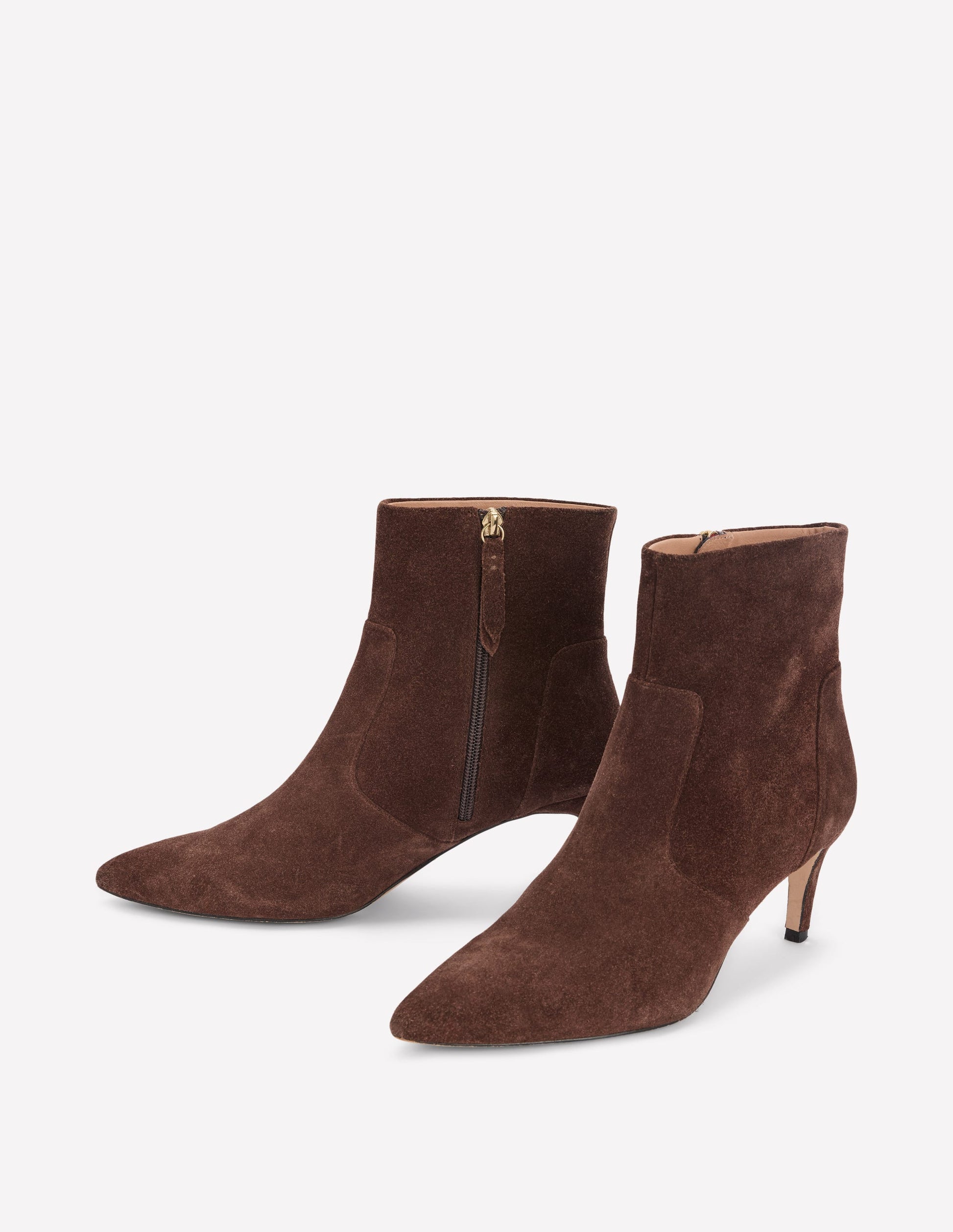 Mid Heel Ankle Boots-Bitter Chocolate-4