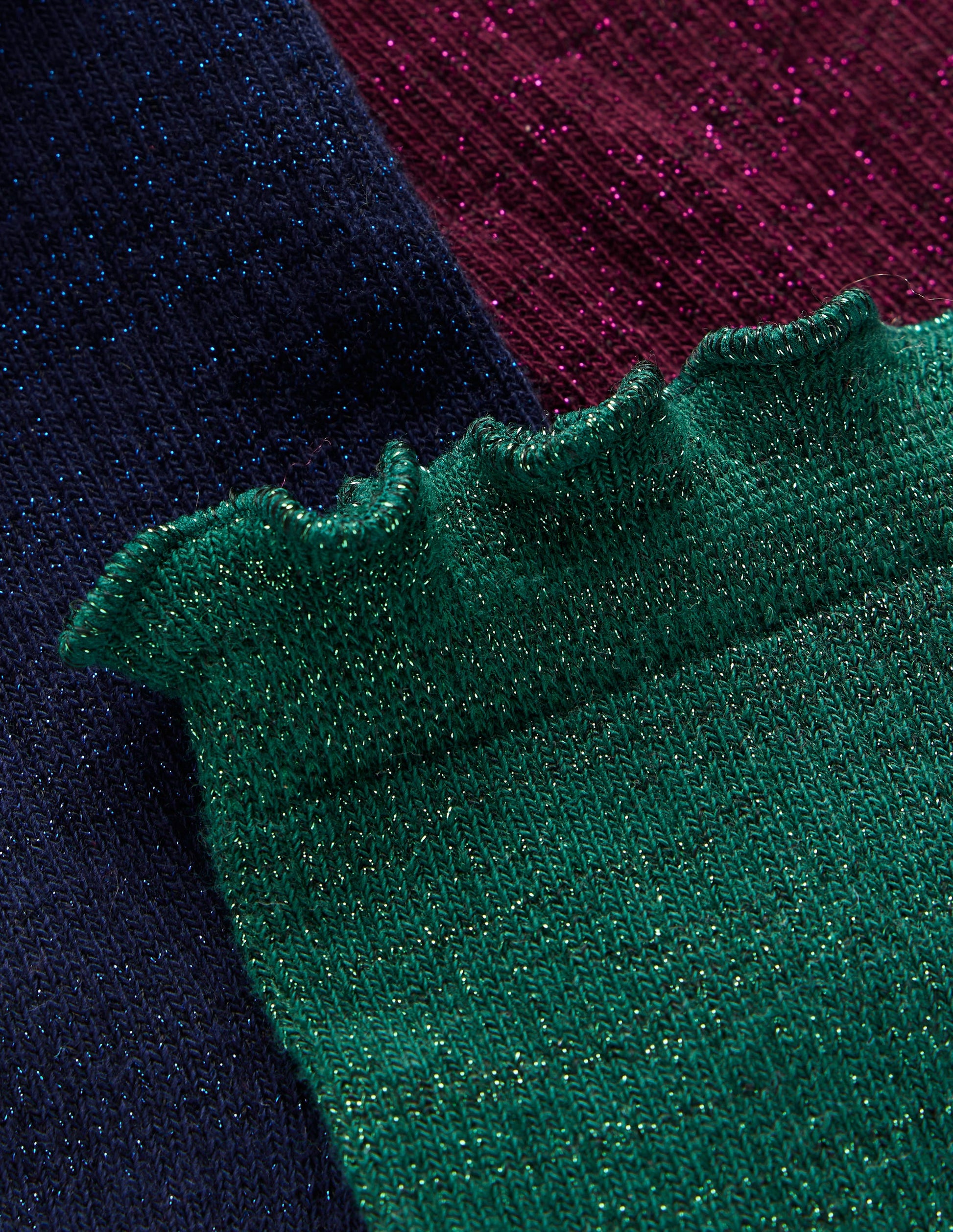 3-Pack Sparkle Socks-Multi-3