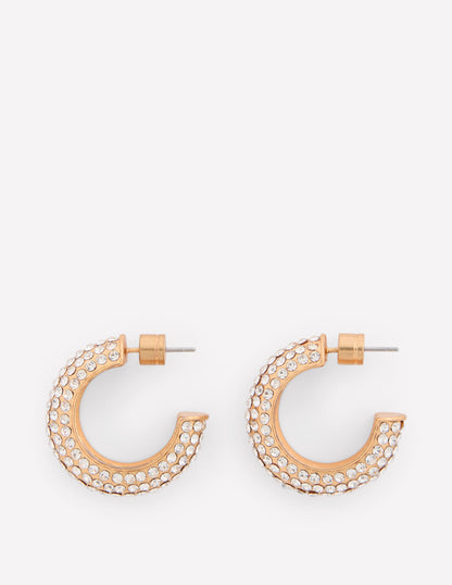 Pave Sparkle Hoops-Silver-1