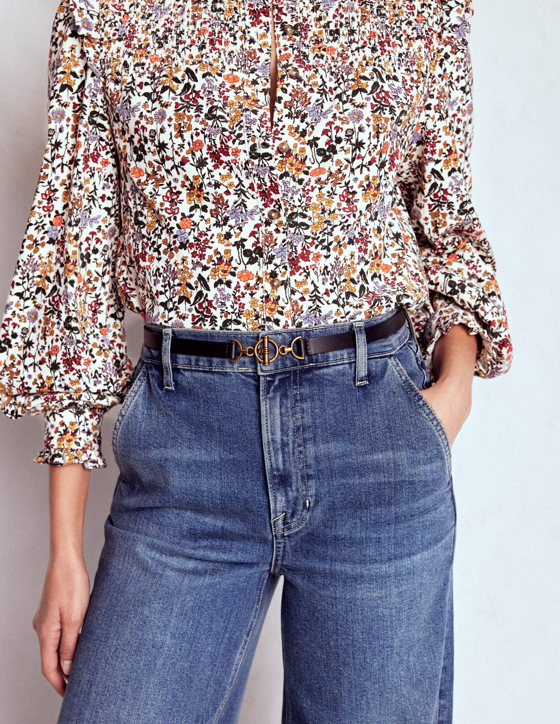 T-bar Ring Belt-Black-2