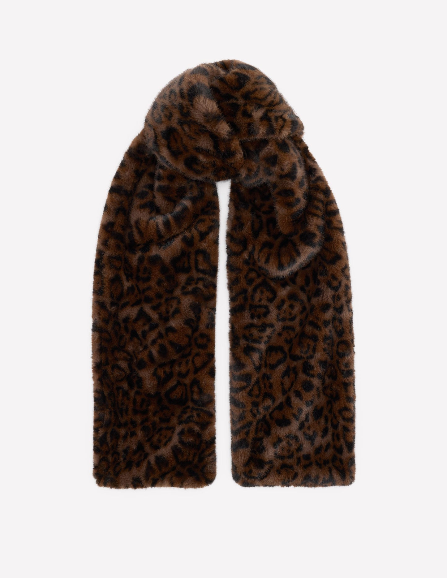 Faux Fur Scarf-Leopard