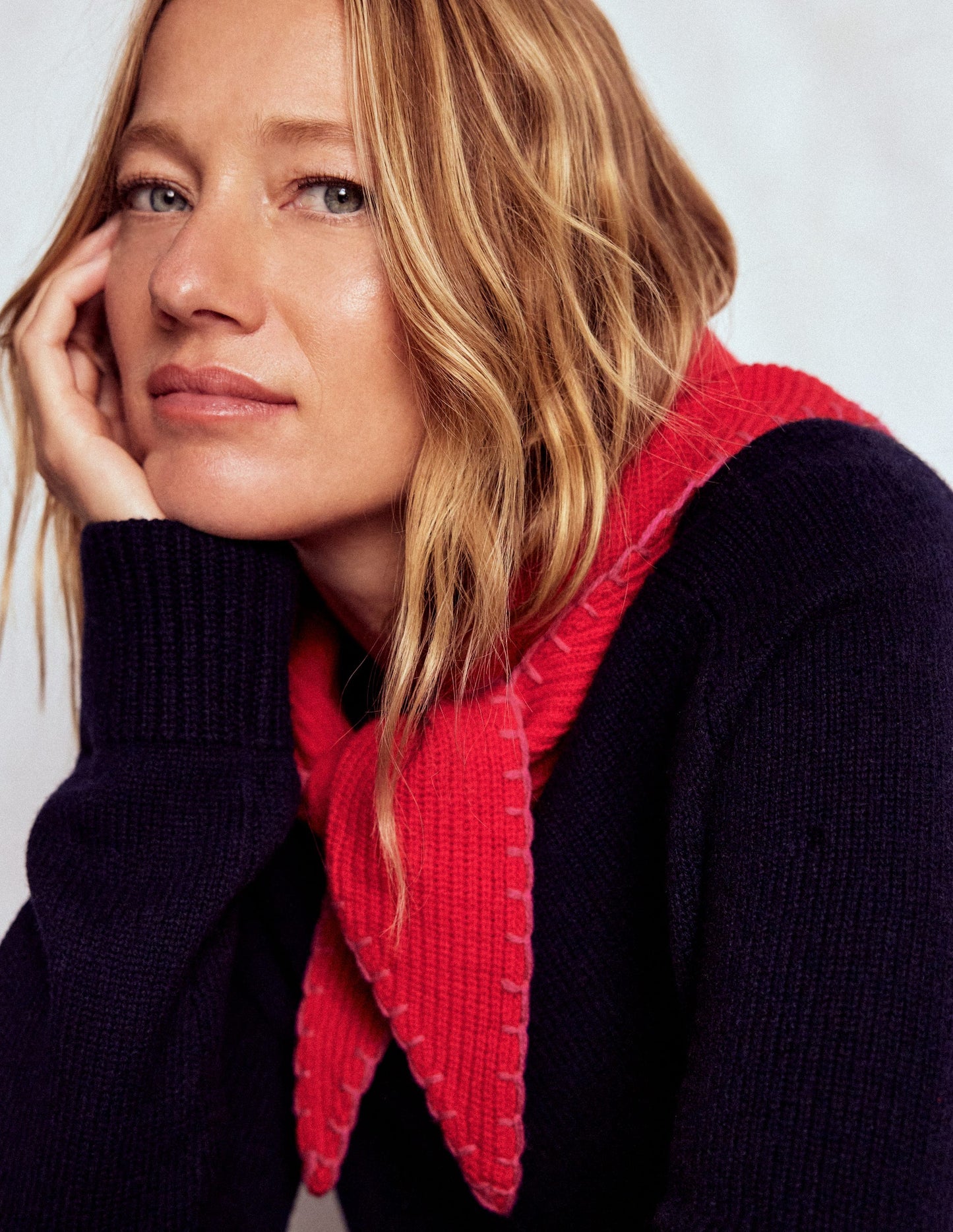 Wool Neckerchief-Plain Red