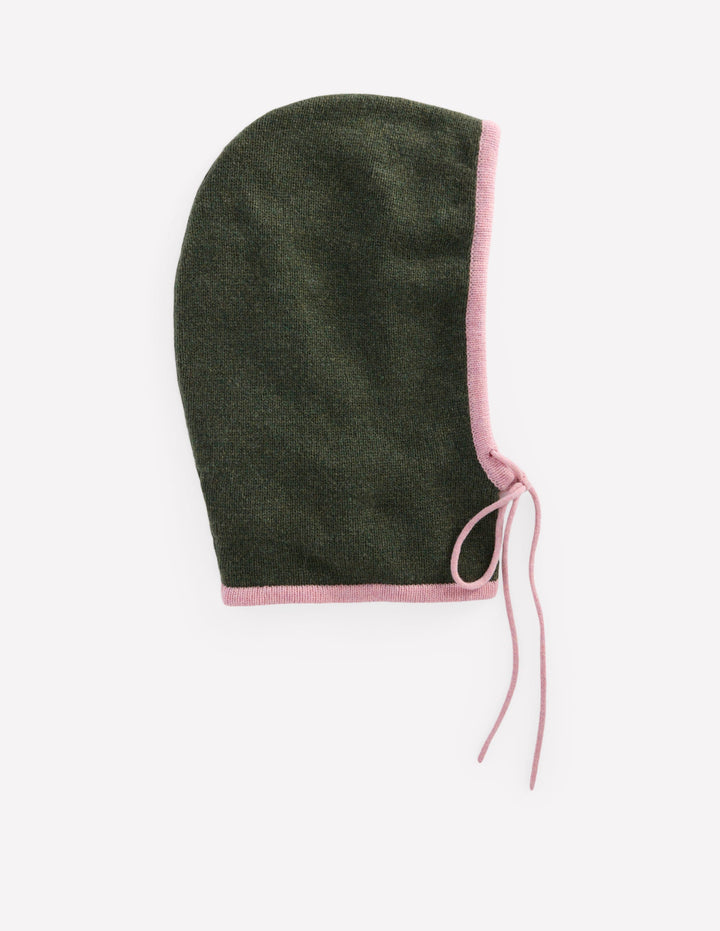 Knitted Hood-Deep Olive
