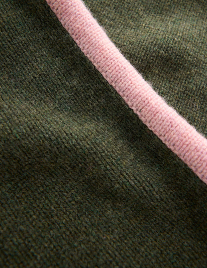 Knitted Hood-Deep Olive-3