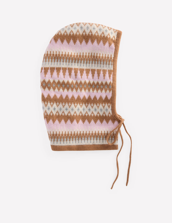 Knitted Hood-Soft Pink