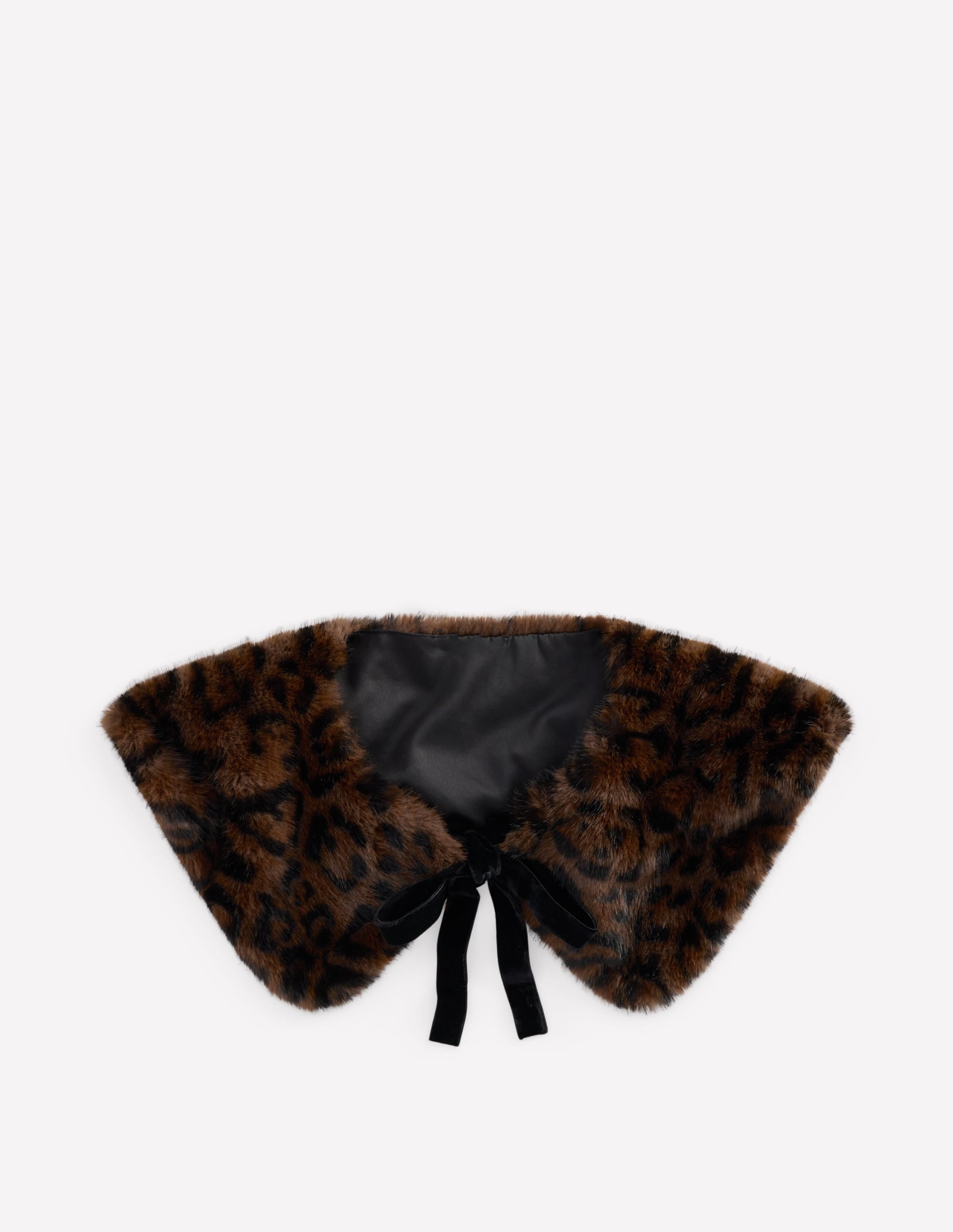 Faux Fur Collar-Leopard - Image 1