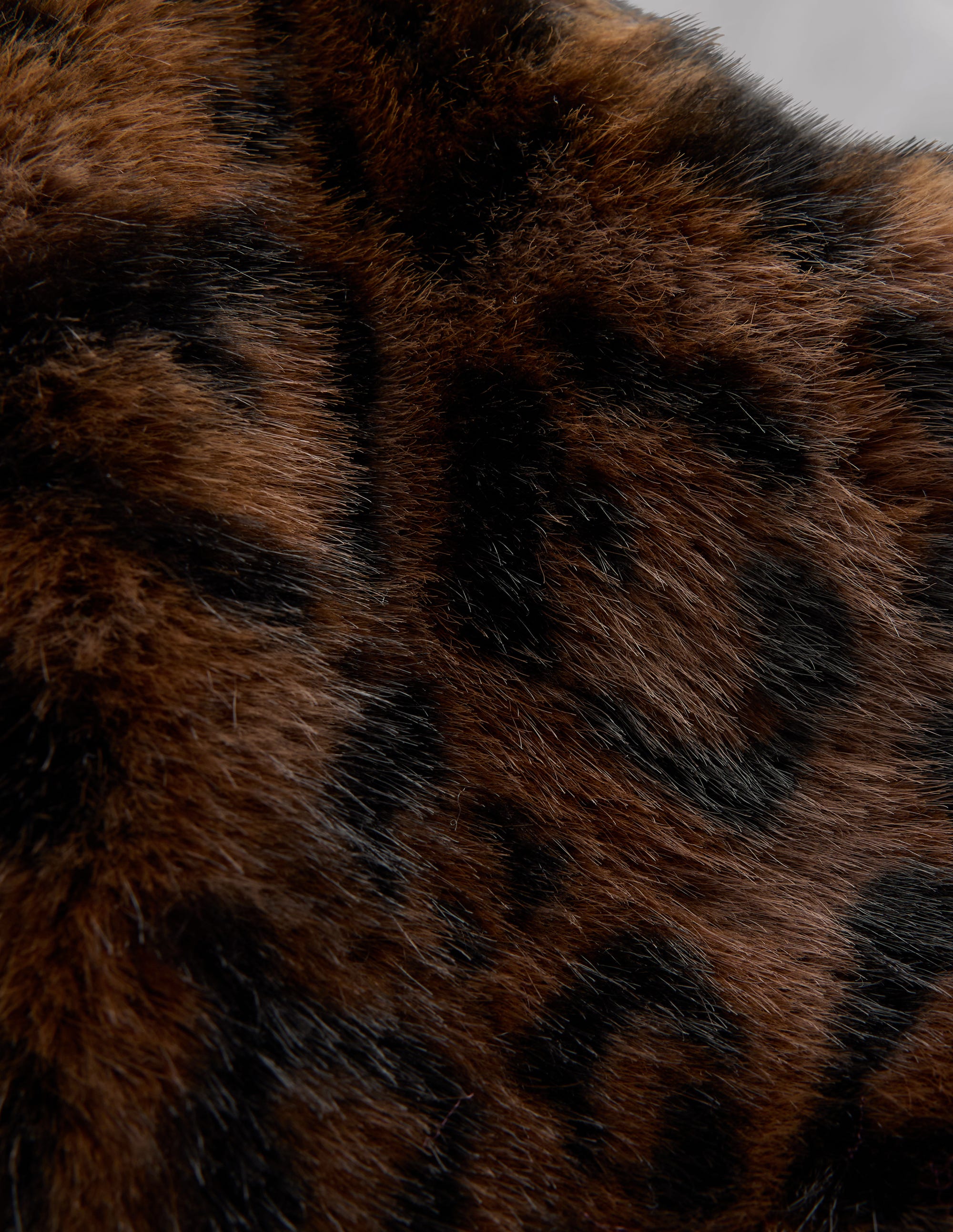 Faux Fur Collar-Leopard - Image 3