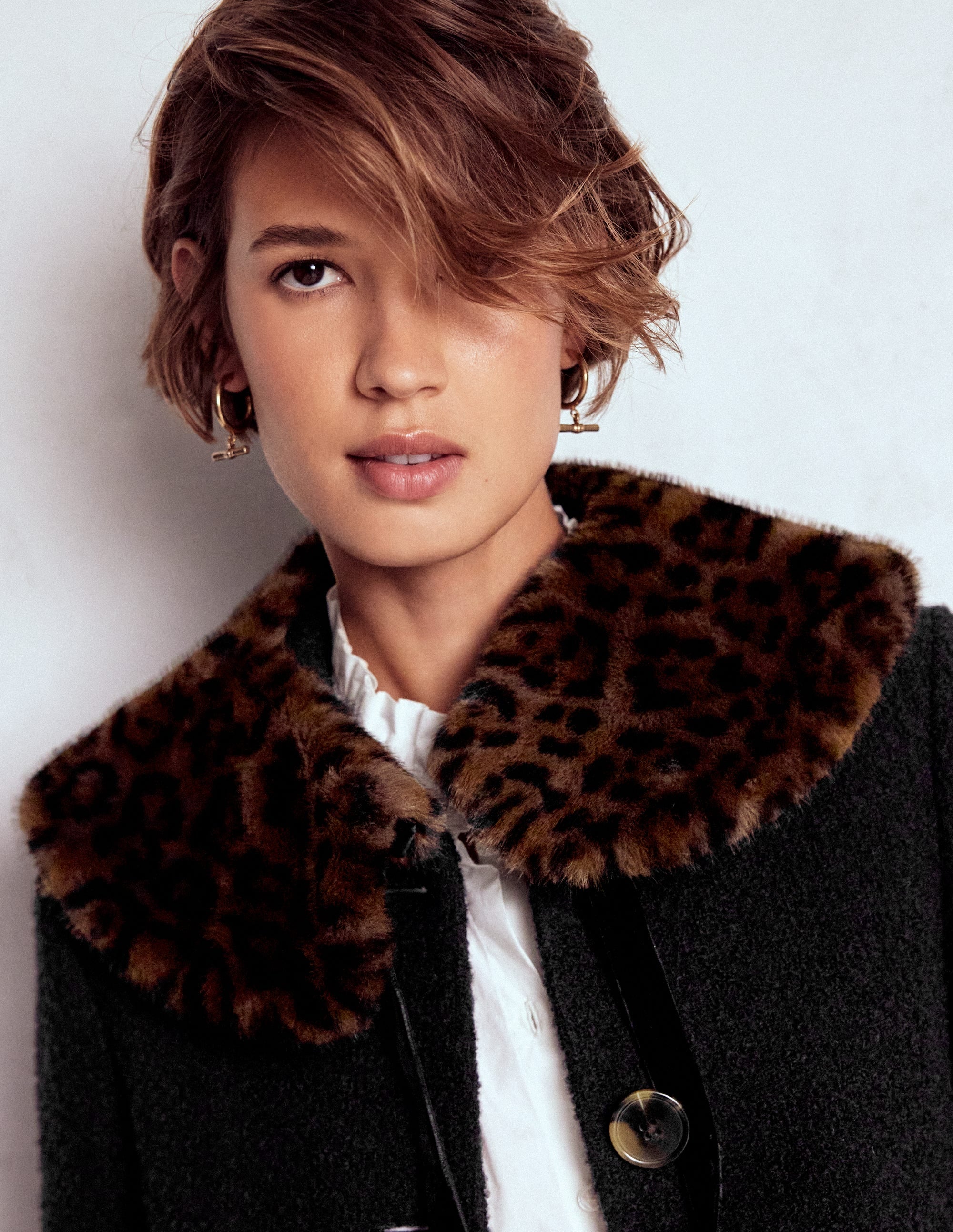 Faux Fur Collar-Leopard - Image 2