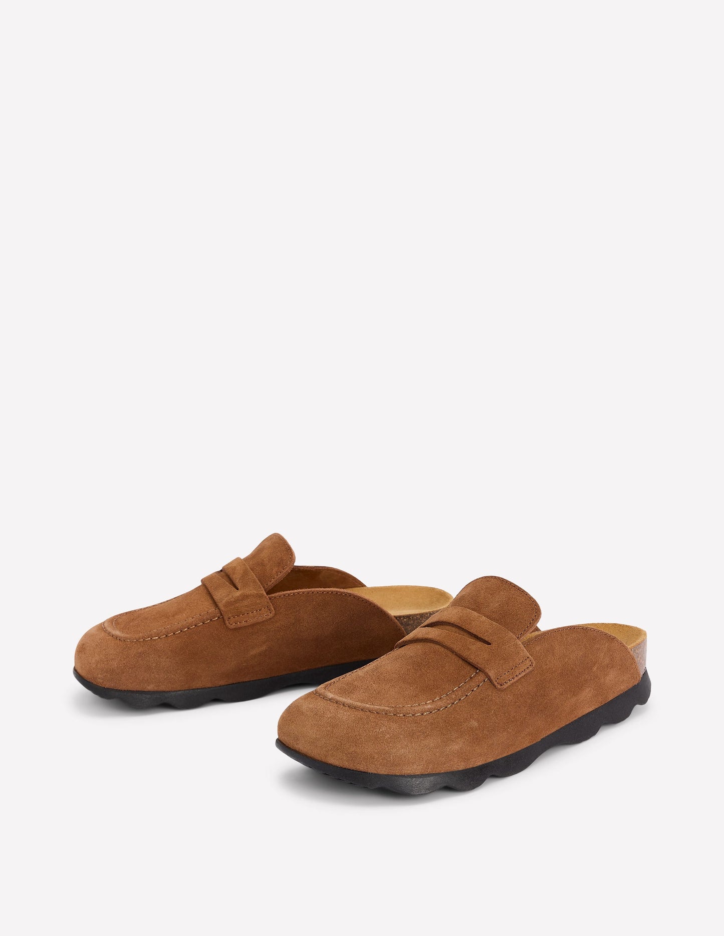 Suede Mule Clog-Raw Umber