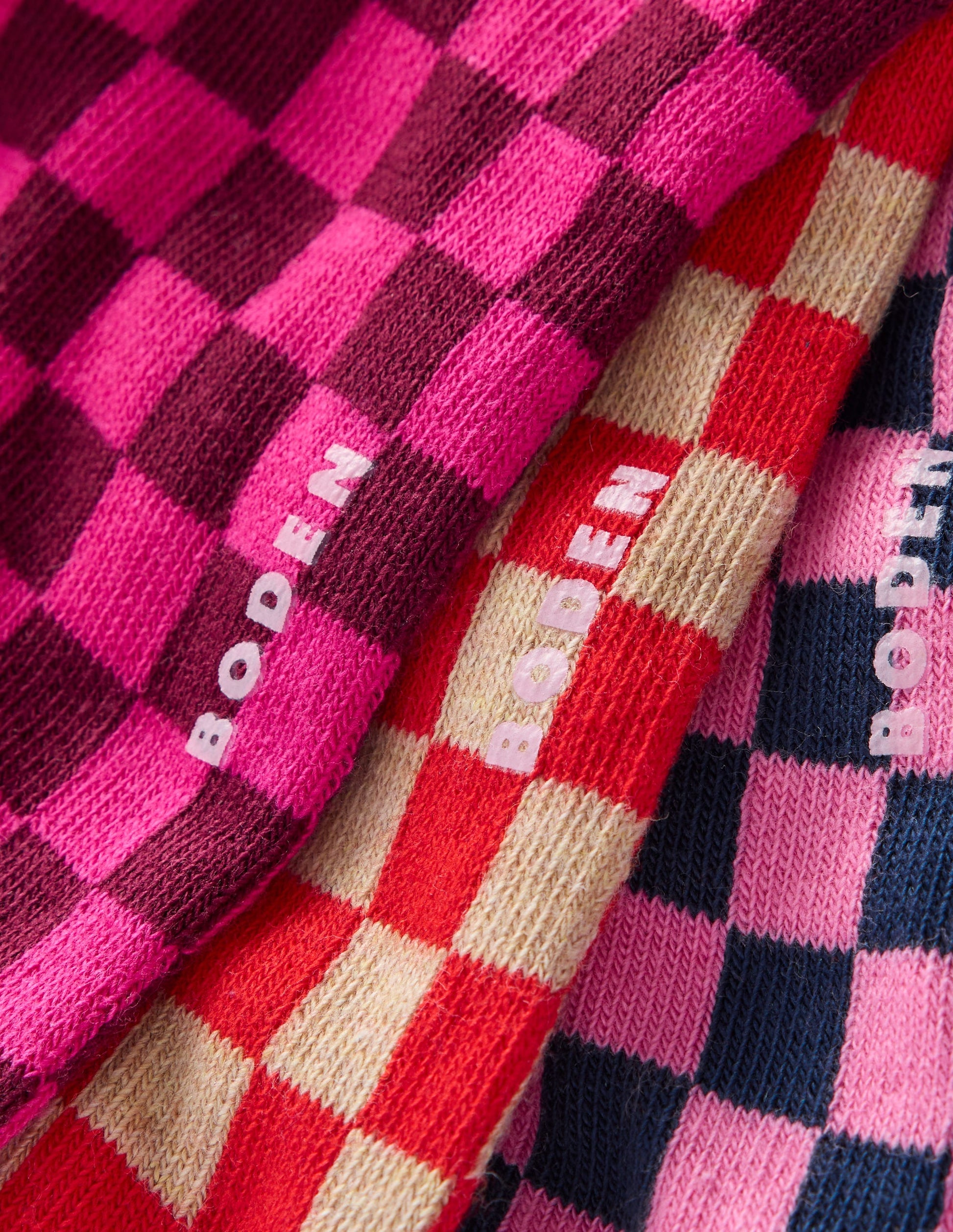 Checkerboard Socks-Multi-2