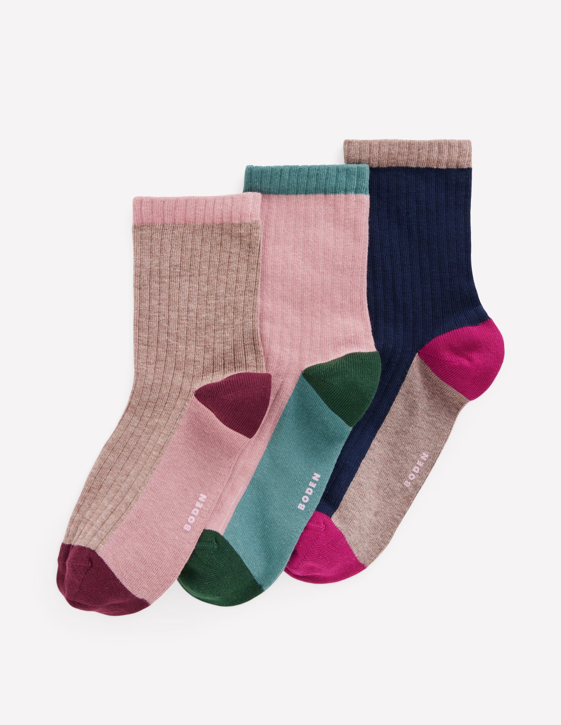 Colourblock Socks-Multi-1