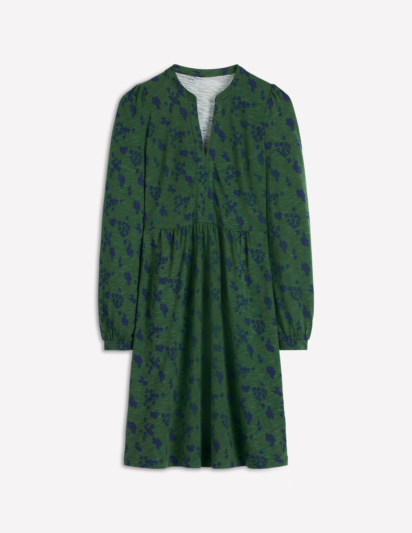 Naomi Relaxed Jersey Dress-Dark Green, Dainty Meadow