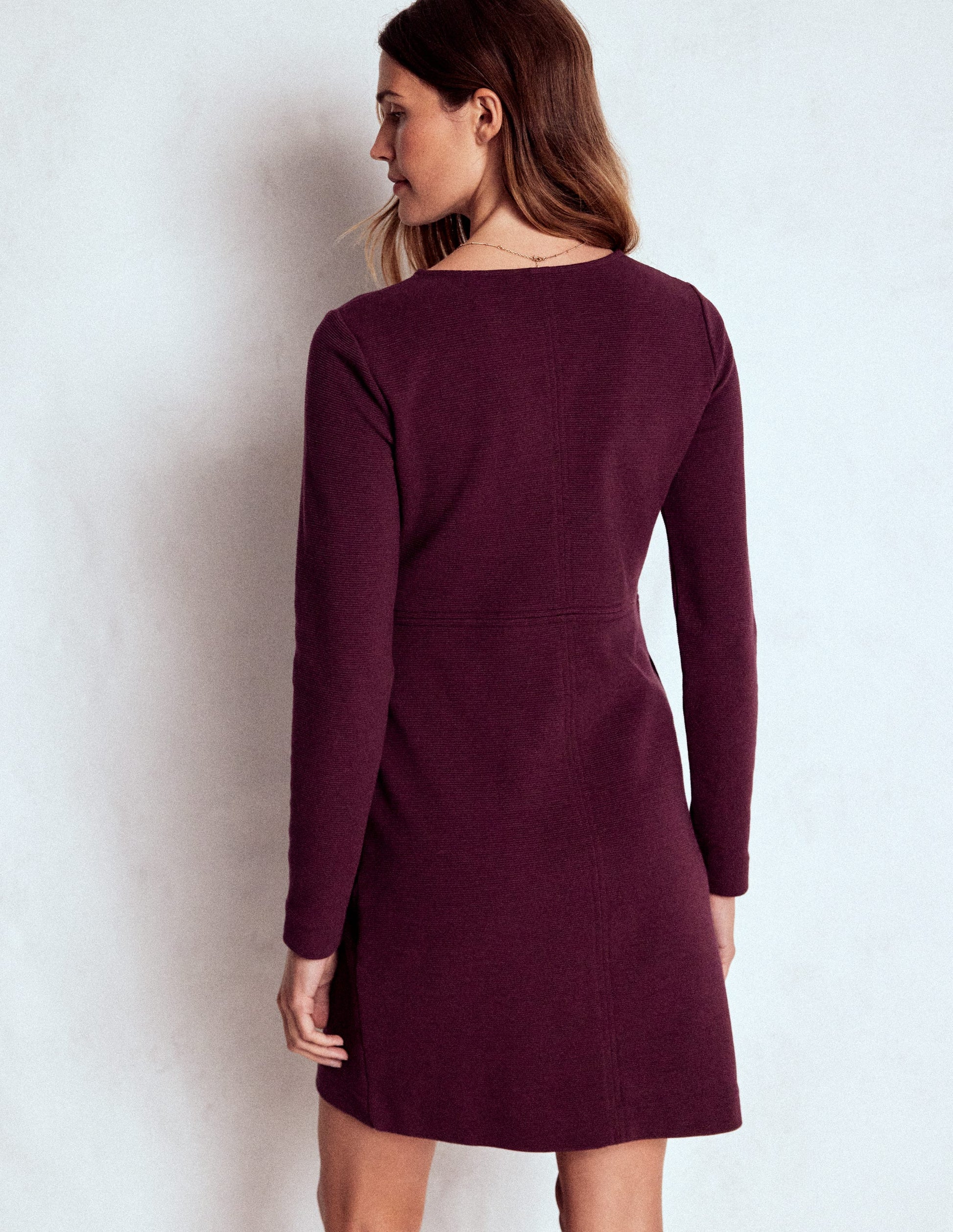 Cornelia Ottoman Dress-Dark Cherry-3