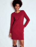 Cornelia Ottoman Dress-Red Liquorice