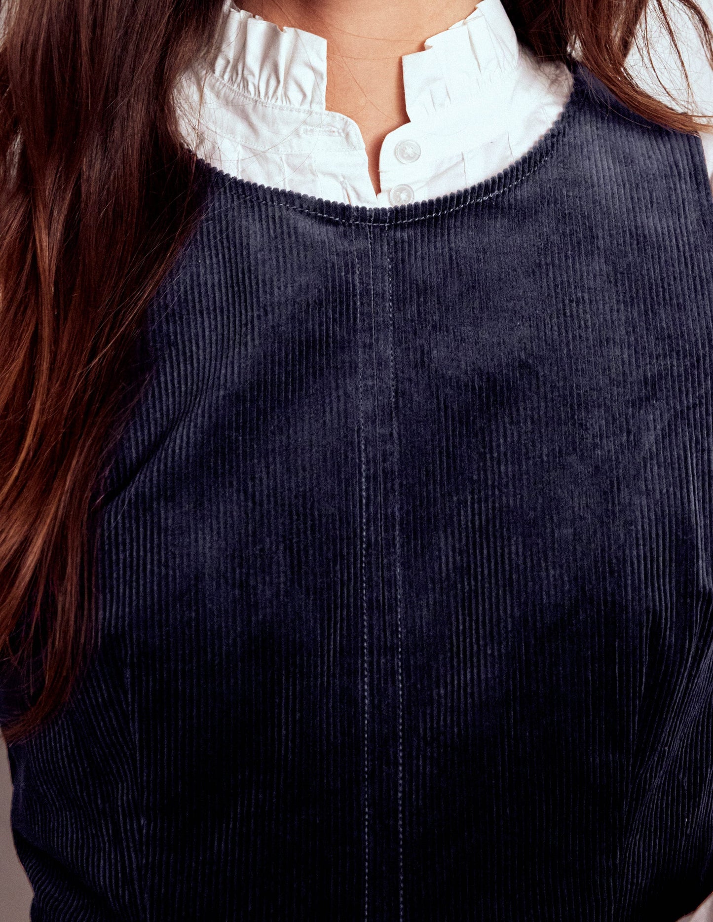 Annie Cord Shift Dress-Navy