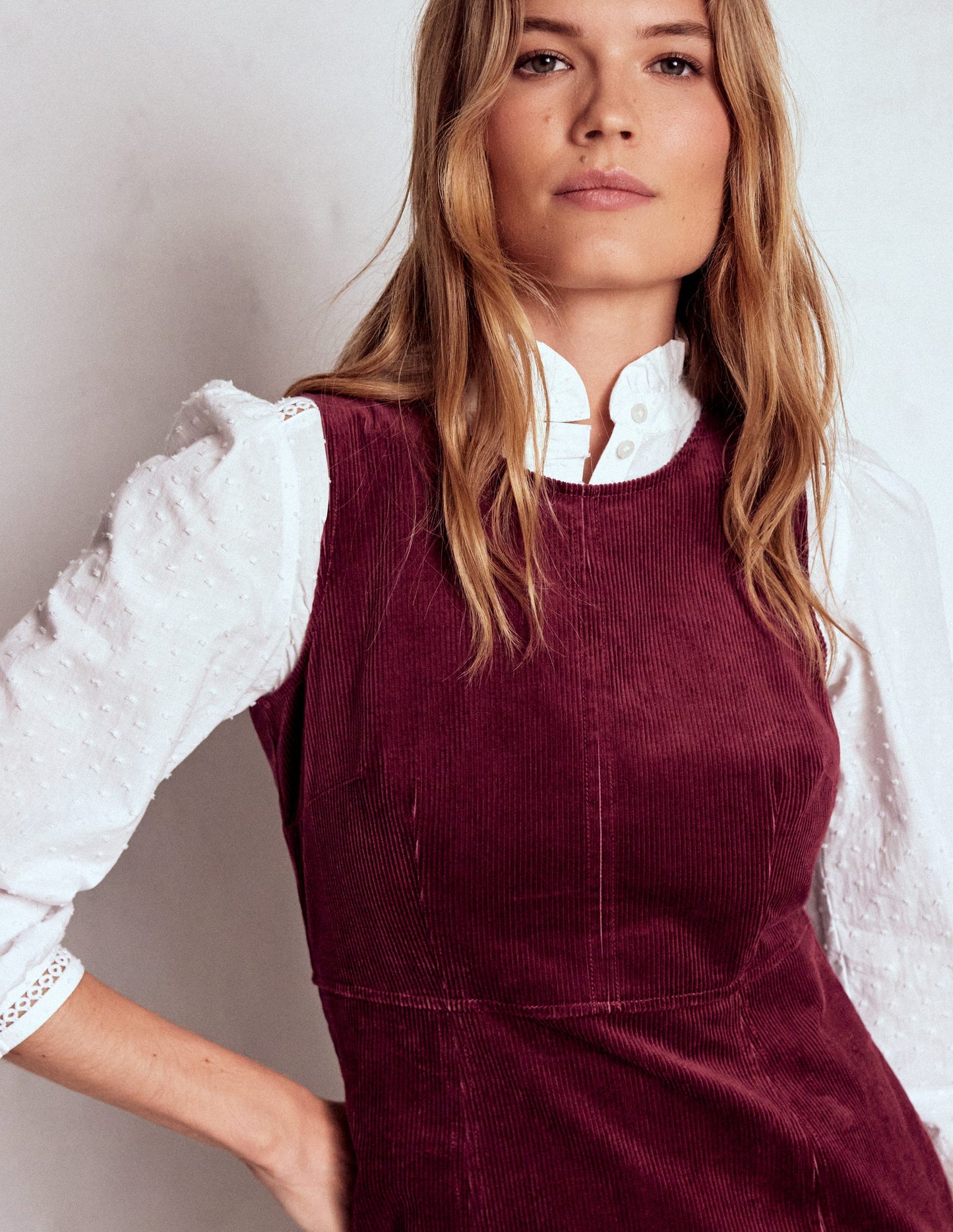 Annie Cord Shift Dress-Deep Wisteria