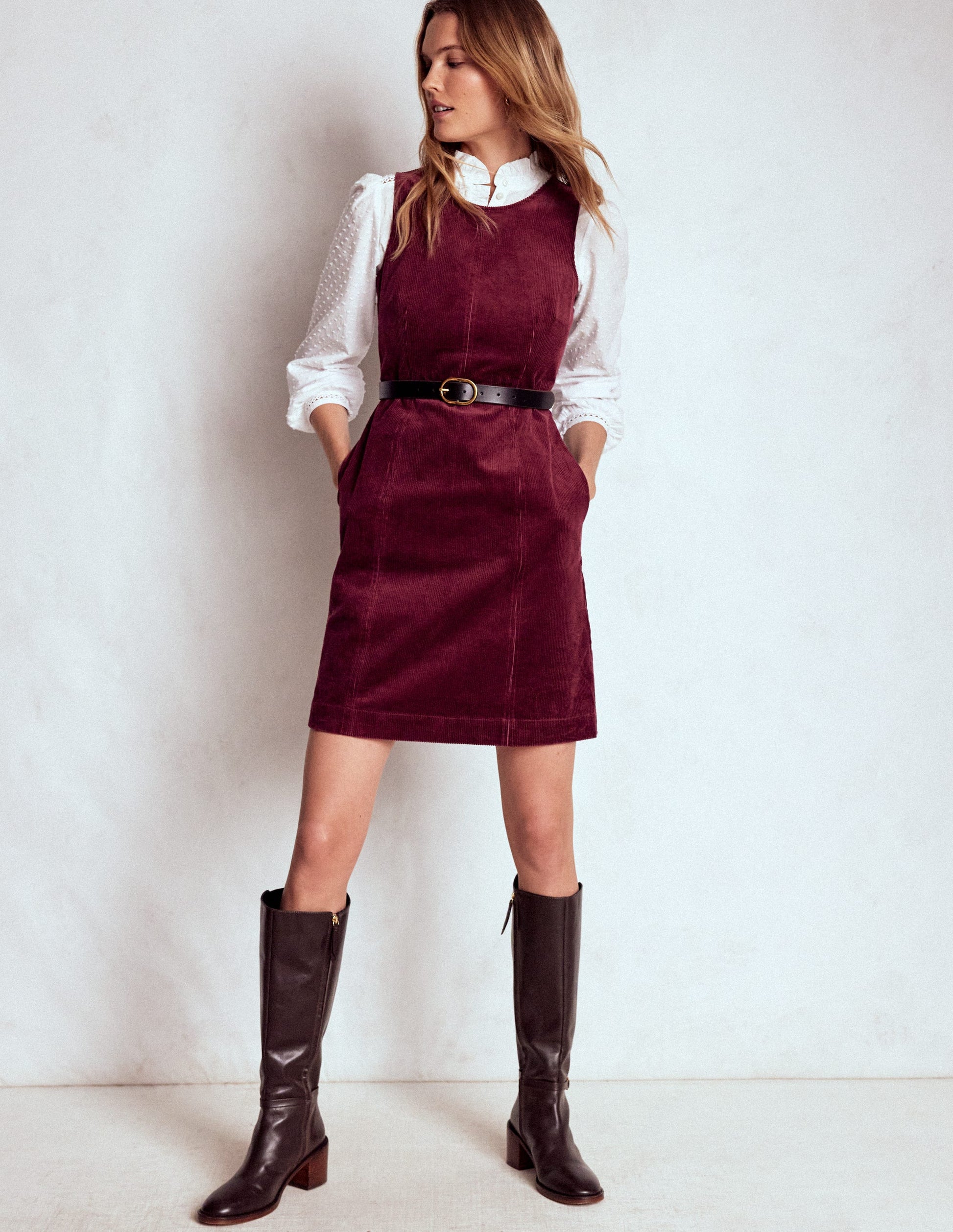 Annie Cord Shift Dress-Deep Wisteria-1