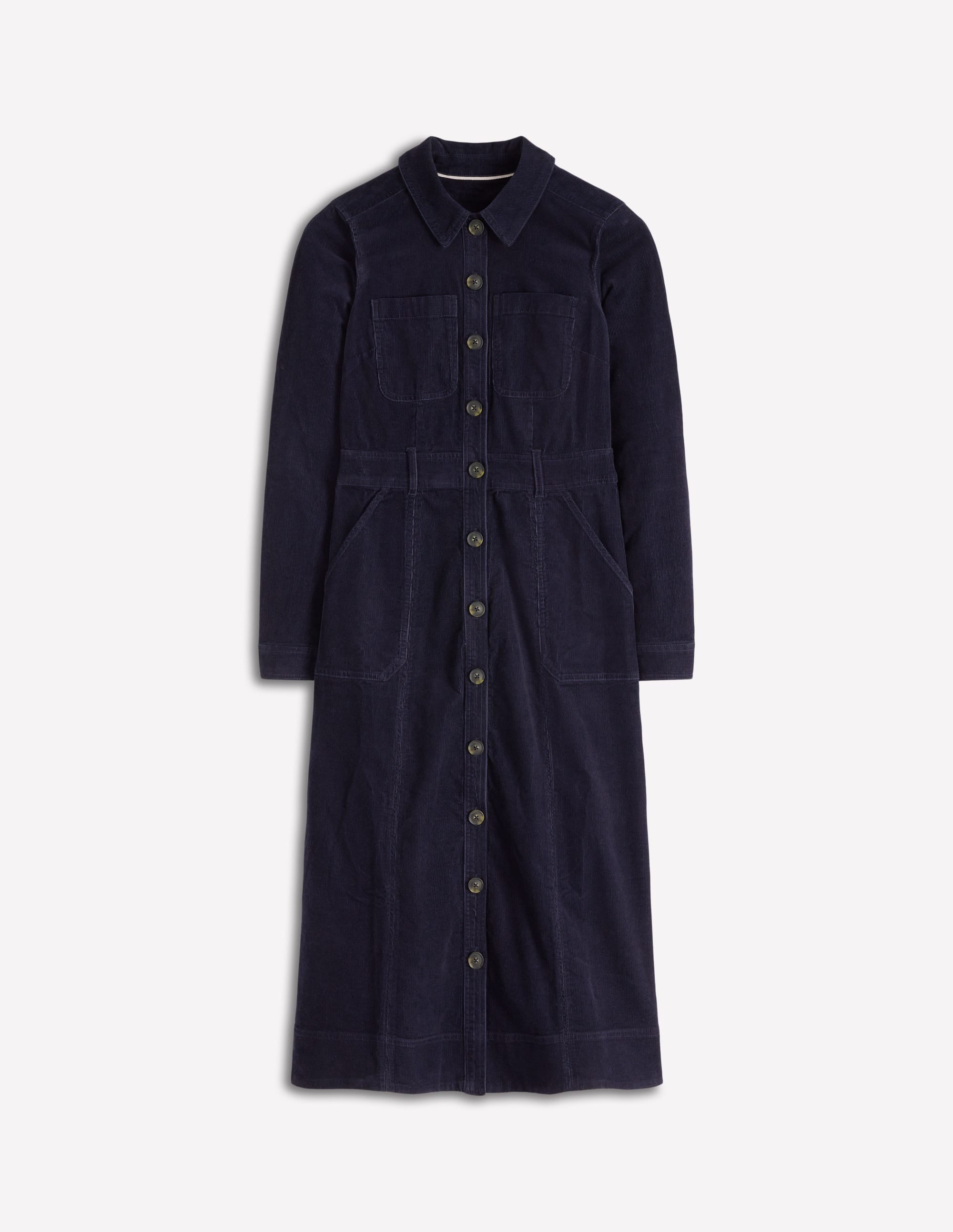 Amanda Cord Midi Dress-Navy - Image 6