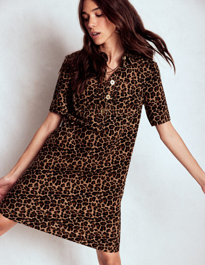 Zia Cord Pocket Shirt Dress-Multi, Cheetah Pop-1